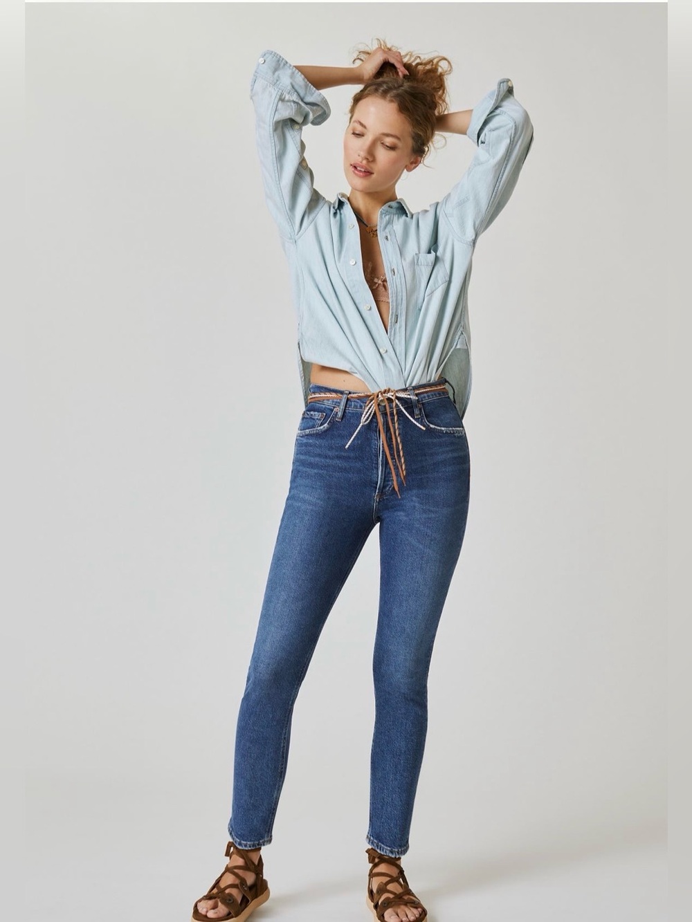 Agolde Nico High-Rise Slim Straight Cycle Wash Size 28